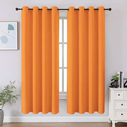 CUCRAF Beige Blackout Curtains 84 inch Length 2 Panels Set, Room Darkening Drapes for Living Room Bedroom, Thermal Insulated Light Blocking Grommet Window Curtain (W52 x L84 Inch)