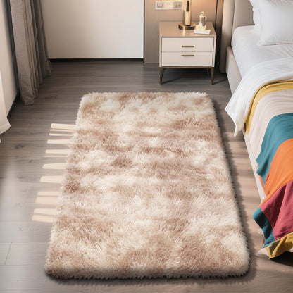 8x10 Fluffy Area Rugs for Living Room,Black Large Shag Area Rug for Bedroom