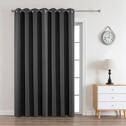 Joydeco Blackout Curtains for Bedroom 84 Inch - Black Out Curtains with Grommets Thermal Insulated Room Darkening Light Blocking, Noise Reducing & Wrinkle-Free Drapes for Living Room Windows, 2 Panels
