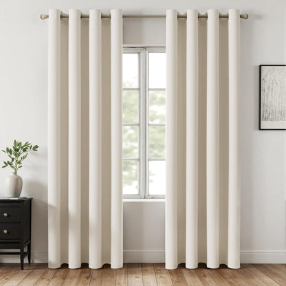MIULEE Light Pink Blackout Bedroom Curtains Drapes 84 Inch Long 52"x84"