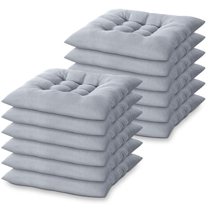 12 Pcs Bulk Floor Pillows Cushion for Kids Classroom,Coffee Color,Square