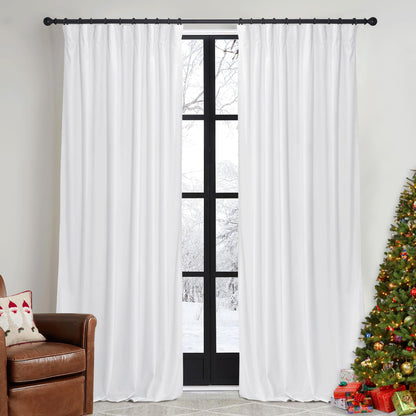 RYB HOME Sage Green Velvet Curtains 84 inches for Bedroom Living Room