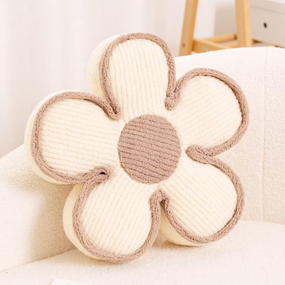 Kcvvcr Flower Pillow, Soft Flower Decorative Throw Pillow, Cute Daisy Flower Shaped Seating Floor Cushion Room Décor Plush Pillows for Sofa Couch Bed (13.7 Inch, Sage Green)