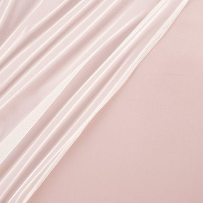 TOWN & COUNTRY LUXE Talia Double Layer Indoor Curtains, Sheer and Room Darkening Blackout, Grommet Top, Energy Efficient, 2-Pack Set, 52"x84", Rose Blush