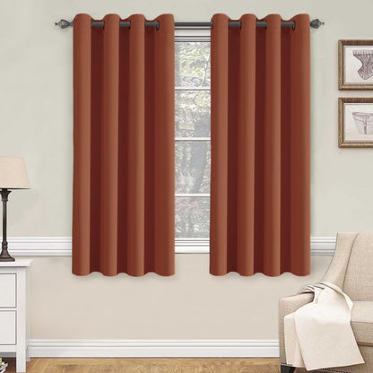 H.VERSAILTEX Blackout Curtains for Bedroom Thermal Insulated Room Darkening Living Room Curtains 63 Inch Long Grommet Privacy Protection Window Curtain Panels/Drapes for Nursery,2 Panels,Ivory/Cream