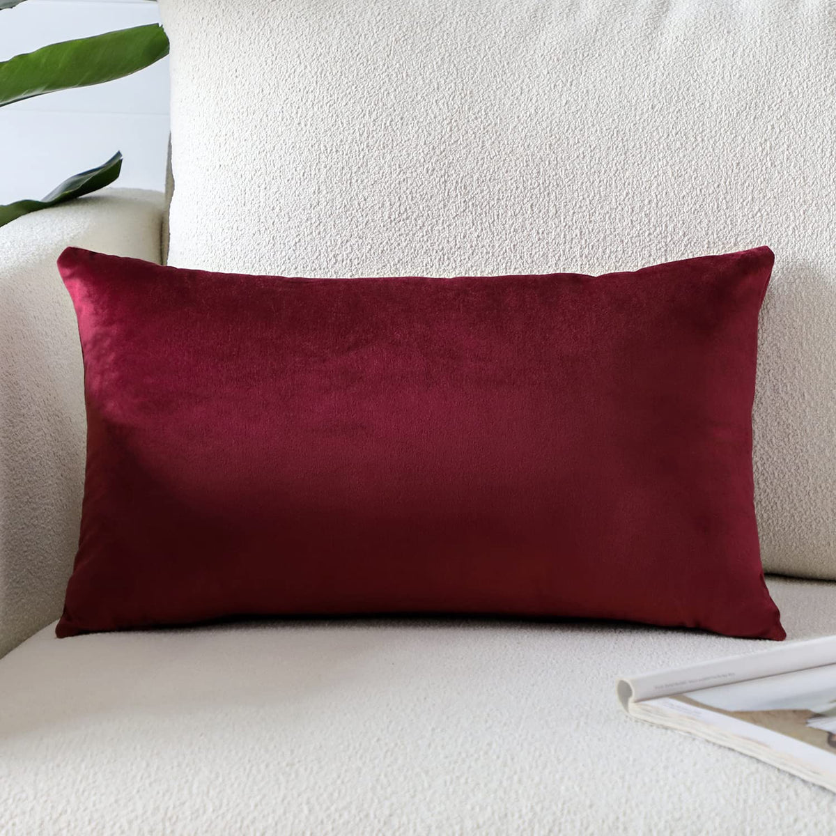 Artscope Luxury Velvet Pillow Covers Super Soft Decorative Square Throw Pillow Covers Case Cushion Covers for Sofa Couch Bedroom Car Decor 20x20 Inch Light Blue