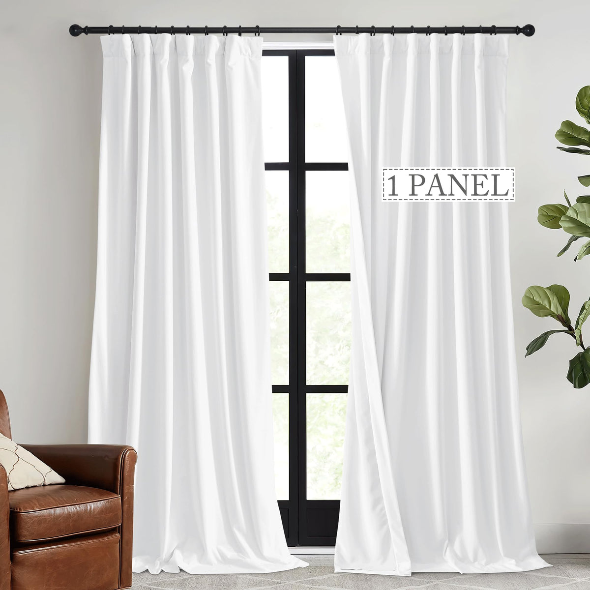 RYB HOME Sage Green Velvet Curtains 84 inches for Bedroom Living Room