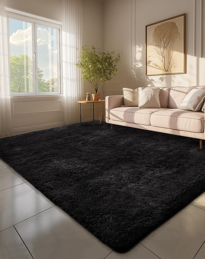 Ophanie Small Rug Upgrade Non Slip Throw Bedside Area Rugs, Fluffy Soft Grey Mini Bedroom Carpet, Affordable Door Entryway Indoor Inside Front Entrance Dog 2x3 Mat, Home Decor Aesthetic, Nursery