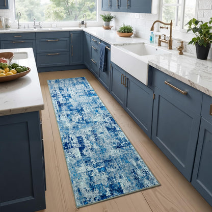 Toneed 4x6 Feet Washable Area Rugs for Bedroom Living Room, 48"x72" Grey