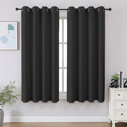 CUCRAF Beige Blackout Curtains 84 inch Length 2 Panels Set, Room Darkening Drapes for Living Room Bedroom, Thermal Insulated Light Blocking Grommet Window Curtain (W52 x L84 Inch)