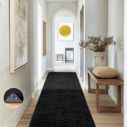 Ophanie Area Rugs for Living Room Bedroom, Washable Non-Slip Fluffy Soft Grey Shag Carpet, Indoor Floor Gray 4x6 Fuzzy Shaggy Living Room Plush Rug for Kids Home Dorm Decor Aesthetic