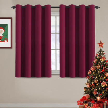 H.VERSAILTEX 100% Blackout Curtains for Bedroom Black Out Curtains 96 inch Thermal Insulated Long Blackout Curtains for Living Room, Energy Saving Curtains for Patio Door Grommet (1 Panel, Jet Black)