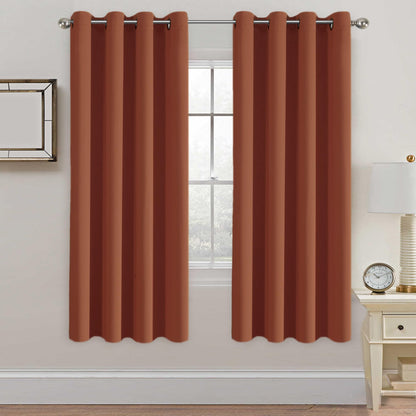 H.VERSAILTEX Blackout Curtains for Bedroom Thermal Insulated Room Darkening Living Room Curtains 63 Inch Long Grommet Privacy Protection Window Curtain Panels/Drapes for Nursery,2 Panels,Ivory/Cream