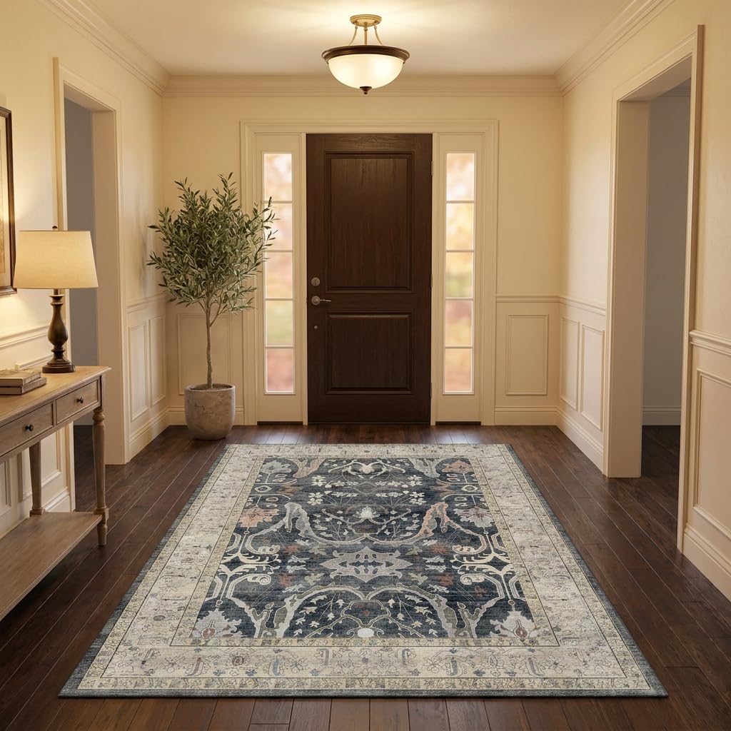 8x10 Rugs for Living Room Washable Green Area Rug Rugs for Bedroom