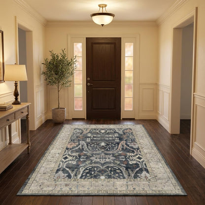 8x10 Rugs for Living Room Washable Green Area Rug Rugs for Bedroom