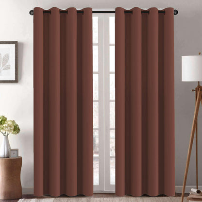 H.VERSAILTEX Blackout Curtains for Bedroom Thermal Insulated Room Darkening Living Room Curtains 63 Inch Long Grommet Privacy Protection Window Curtain Panels/Drapes for Nursery,2 Panels,Ivory/Cream