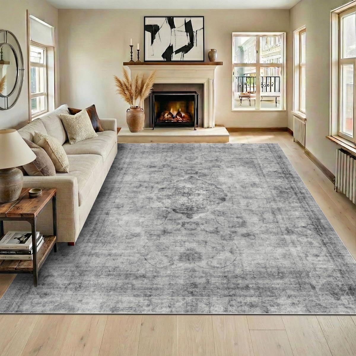 Homemate Washable Rug 8x10 Area Rugs - Vintage Rugs for Living Room
