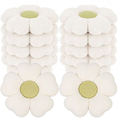 Beeveer 10 Pcs 15.75" Flower Plush Pillow for Sofa,Multicolor,Multicolor