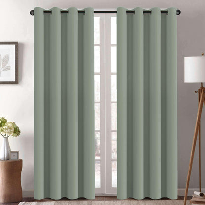 H.VERSAILTEX Blackout Curtains for Bedroom Thermal Insulated Room Darkening Living Room Curtains 63 Inch Long Grommet Privacy Protection Window Curtain Panels/Drapes for Nursery,2 Panels,Ivory/Cream