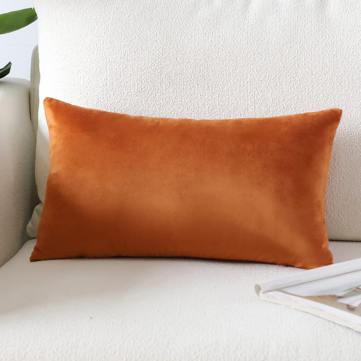 Artscope Luxury Velvet Pillow Covers Super Soft Decorative Square Throw Pillow Covers Case Cushion Covers for Sofa Couch Bedroom Car Decor 20x20 Inch Light Blue