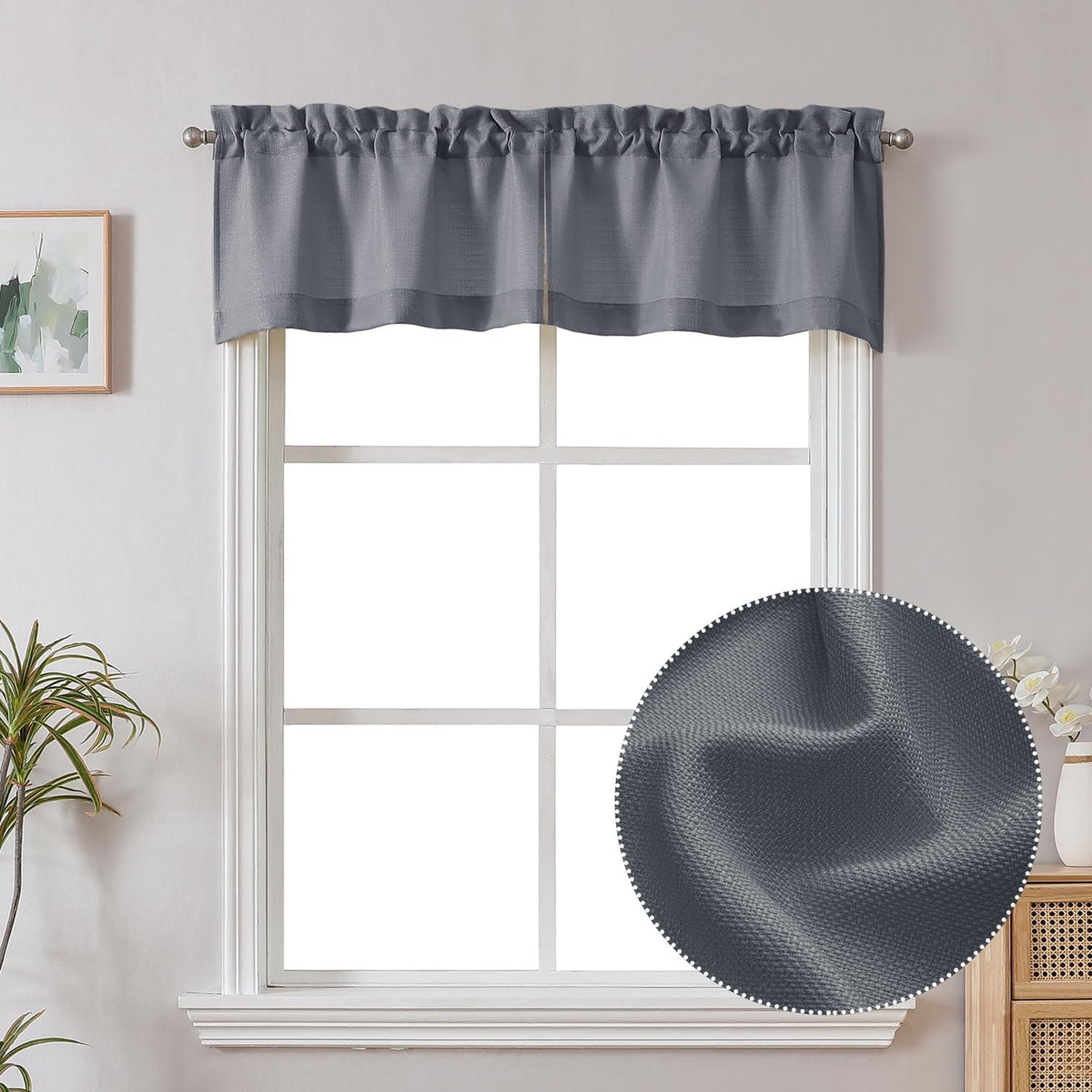 Chyhomenyc White Curtains 84 Inch Length 2 Panels 40Wx84L inches