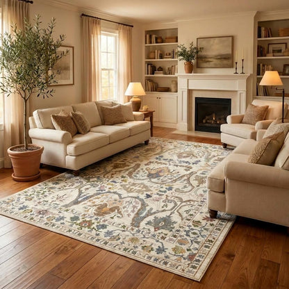 8x10 Rugs for Living Room Washable Green Area Rug Rugs for Bedroom