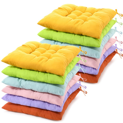 12 Pcs Bulk Floor Pillows Cushion for Kids Classroom,Coffee Color,Square