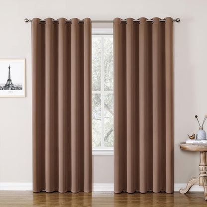 ChrisDowa Blackout Curtains for Bedroom and Living Room 63 Inches Long
