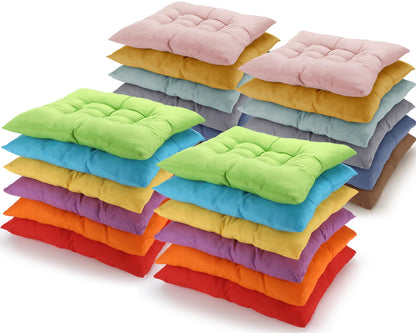 12 Pcs Bulk Floor Pillows Cushion for Kids Classroom,Coffee Color,Square