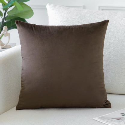 Artscope Luxury Velvet Pillow Covers Super Soft Decorative Square Throw Pillow Covers Case Cushion Covers for Sofa Couch Bedroom Car Decor 20x20 Inch Light Blue