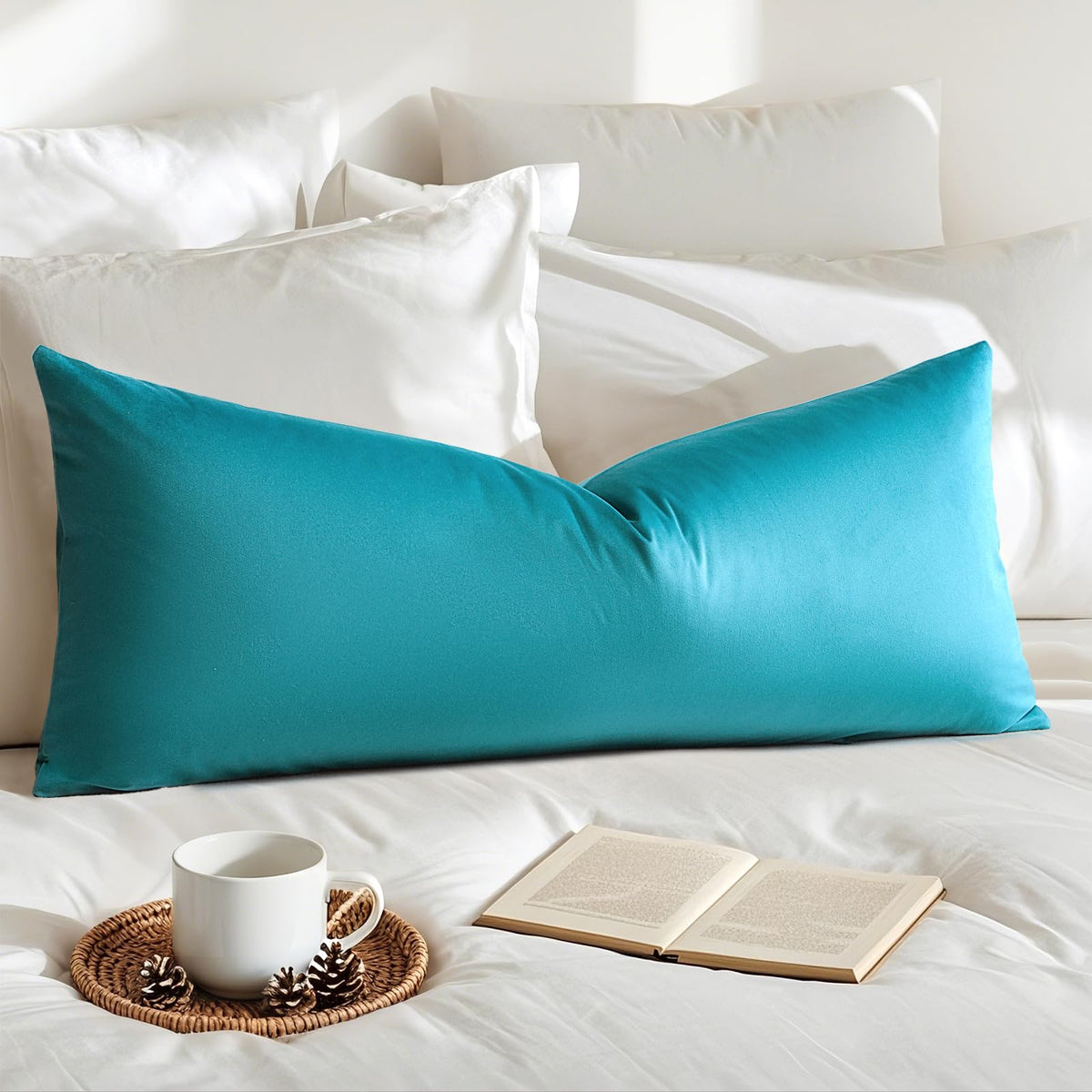 Artscope Luxury Velvet Pillow Covers Super Soft Decorative Square Throw Pillow Covers Case Cushion Covers for Sofa Couch Bedroom Car Decor 20x20 Inch Light Blue