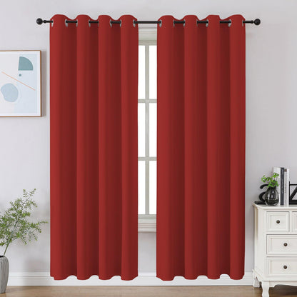 CUCRAF Beige Blackout Curtains 84 inch Length 2 Panels Set, Room Darkening Drapes for Living Room Bedroom, Thermal Insulated Light Blocking Grommet Window Curtain (W52 x L84 Inch)