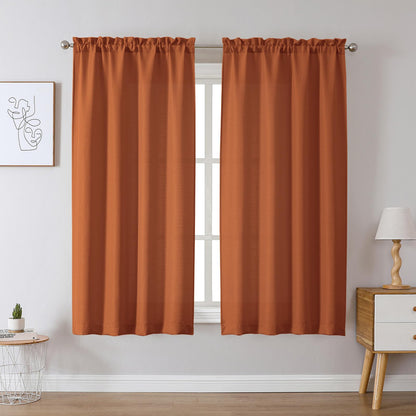 Chyhomenyc White Curtains 84 Inch Length 2 Panels 40Wx84L inches