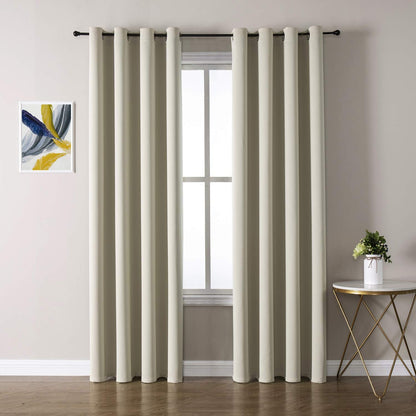 ChrisDowa Blackout Curtains for Bedroom and Living Room 63 Inches Long