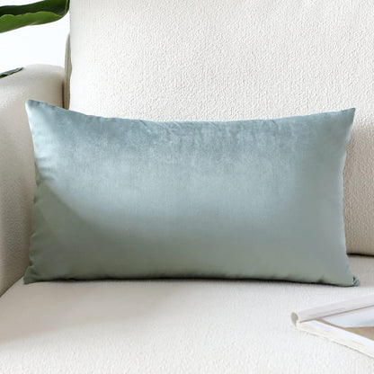 Artscope Luxury Velvet Pillow Covers Super Soft Decorative Square Throw Pillow Covers Case Cushion Covers for Sofa Couch Bedroom Car Decor 20x20 Inch Light Blue