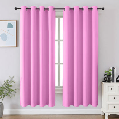 CUCRAF Beige Blackout Curtains 84 inch Length 2 Panels Set, Room Darkening Drapes for Living Room Bedroom, Thermal Insulated Light Blocking Grommet Window Curtain (W52 x L84 Inch)