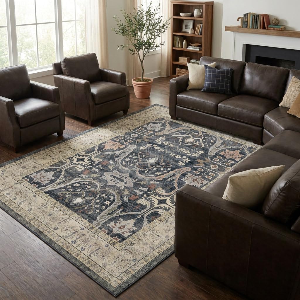 8x10 Rugs for Living Room Washable Green Area Rug Rugs for Bedroom