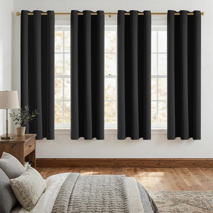 ChrisDowa Blackout Curtains for Bedroom and Living Room 63 Inches Long