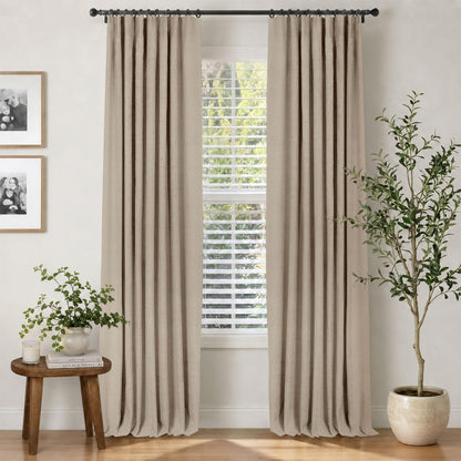INOVADAY 100% Blackout Curtains for Bedroom Black Out Curtains 84 Inch Long