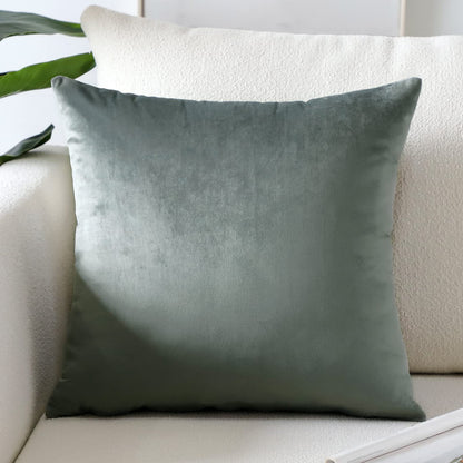 Artscope Luxury Velvet Pillow Covers Super Soft Decorative Square Throw Pillow Covers Case Cushion Covers for Sofa Couch Bedroom Car Decor 20x20 Inch Light Blue