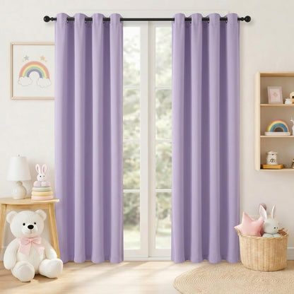 Simplebrand Sage Green Blackout Curtains 84 Inch Length 2 Panels Set for Bedroom/Living Room, Solid Room Darkening Thermal Insulated Grommet Energy Saving Window Treatment Drapes, Each 52" Wide