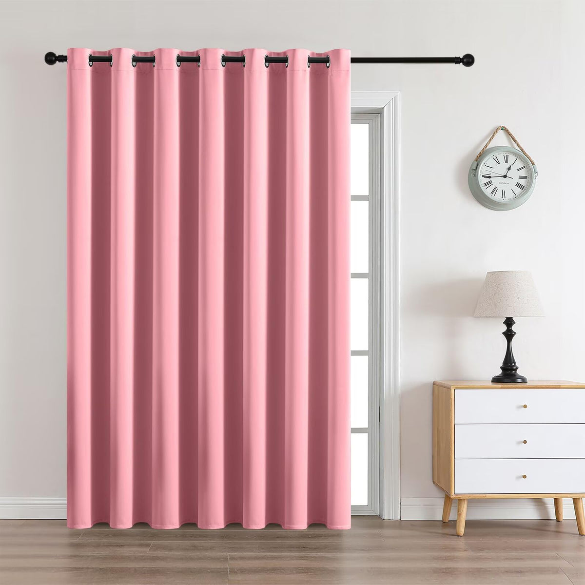 CUCRAF Beige Blackout Curtains 84 inch Length 2 Panels Set, Room Darkening Drapes for Living Room Bedroom, Thermal Insulated Light Blocking Grommet Window Curtain (W52 x L84 Inch)