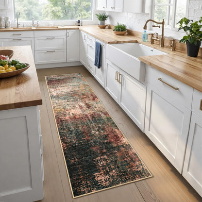Toneed 4x6 Feet Washable Area Rugs for Bedroom Living Room, 48"x72" Grey