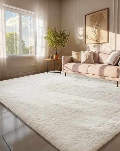 Ophanie Small Rug Upgrade Non Slip Throw Bedside Area Rugs, Fluffy Soft Grey Mini Bedroom Carpet, Affordable Door Entryway Indoor Inside Front Entrance Dog 2x3 Mat, Home Decor Aesthetic, Nursery