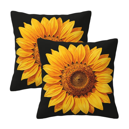 Stripe Black and White Farmhouse Throw Pillow Covers 18x18 in Pillow Case Soft Outdoor Pillow case Cushion Covers Set of 2 for Sofa Bed Bedroom Car Chair Living Room Home Decorative