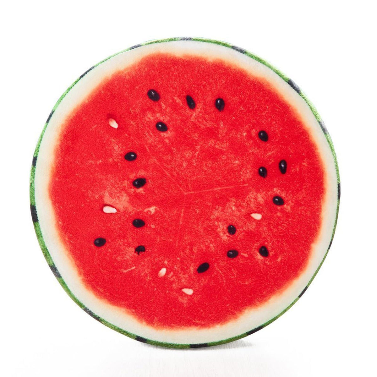 HYSEAS Round Throw Pillows 14 Inch Watermelon, 3D Print Decorative Plush Funny Fruit Stuffed Cushions Seat Pad for Couch, Chair, Floor, Sofa