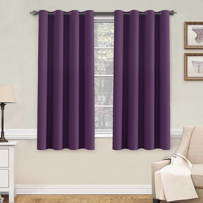 H.VERSAILTEX Blackout Curtains for Bedroom Thermal Insulated Room Darkening Living Room Curtains 63 Inch Long Grommet Privacy Protection Window Curtain Panels/Drapes for Nursery,2 Panels,Ivory/Cream