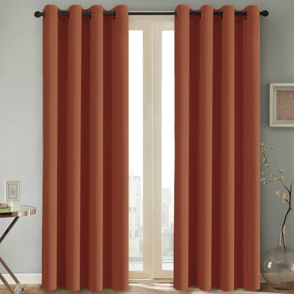 H.VERSAILTEX Blackout Curtains for Bedroom Thermal Insulated Room Darkening Living Room Curtains 63 Inch Long Grommet Privacy Protection Window Curtain Panels/Drapes for Nursery,2 Panels,Ivory/Cream