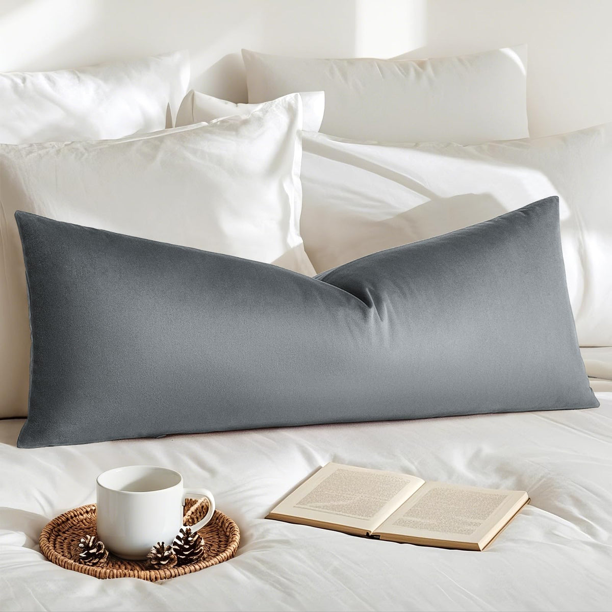 Artscope Luxury Velvet Pillow Covers Super Soft Decorative Square Throw Pillow Covers Case Cushion Covers for Sofa Couch Bedroom Car Decor 20x20 Inch Light Blue