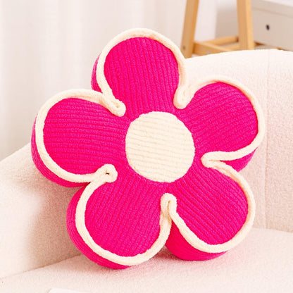 Kcvvcr Flower Pillow, Soft Flower Decorative Throw Pillow, Cute Daisy Flower Shaped Seating Floor Cushion Room Décor Plush Pillows for Sofa Couch Bed (13.7 Inch, Sage Green)
